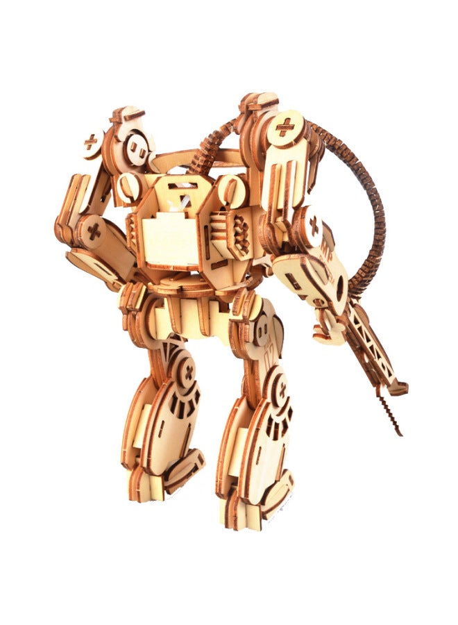 AMP Mechanical Armor-color Boxed Direct 3D Wooden Assembled Model DIY Wooden Three-dimensional Jigsaw Puzzle-Color:XC-G009 AMP Mechanical Armor - Image 2